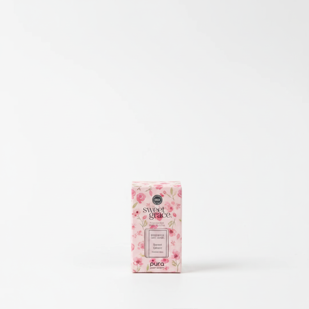 Sweet Grace Pura Fragrance Refill in pink floral packaging